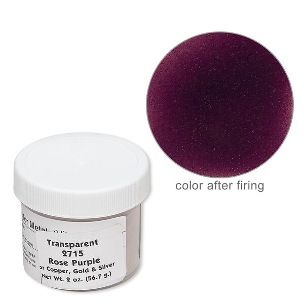 Enamel, Vitrearc©, pkg/2-ounce jar, transparent rose purple, (2715). image number 0