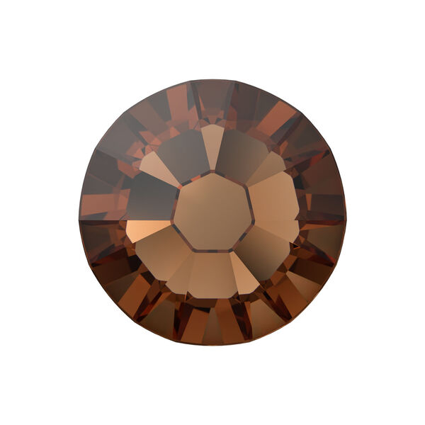 Flat back 1pkg1440 smoked topaz foil back, Swarovski® ReCreated™, 2.1-2.3mm rose round SS7 2058 image number 0