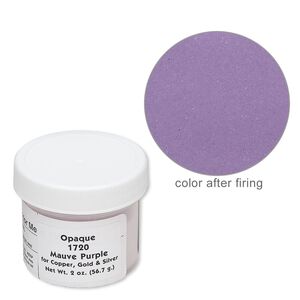 Enamel, Vitrearc©, pkg/2-ounce jar, opaque mauve purple, (1720).