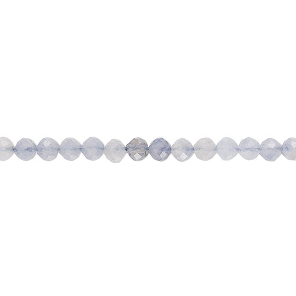 Bead, iolite (natural), 3-3.5mm faceted semi-round, B- grade, Mohs hardness 7 to 7-1/2. Sold per 15-inch strand, approximately 110-120 beads. image number 0