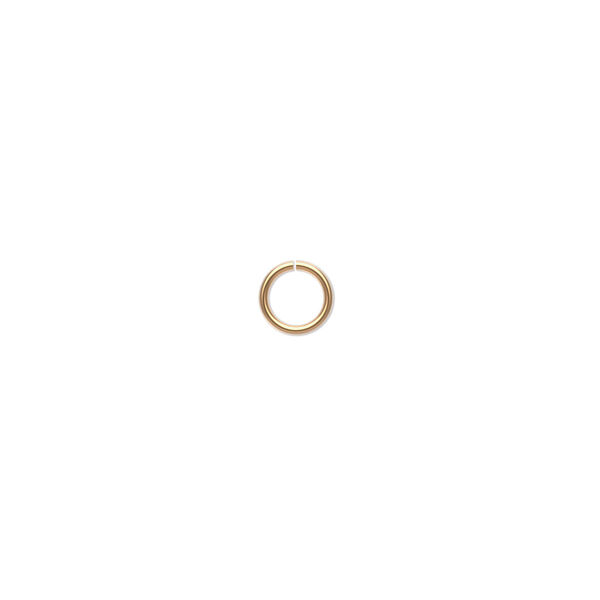Jump ring, 14Kt gold-filled, 5.5mm round, 4mm inside diameter, 20 gauge. Sold per pkg of 20. image number 0