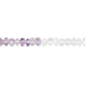 Multi-gemstone 1pkg1, hand-cut faceted rondelle bead 14 inch 4x2mm-5x3mm