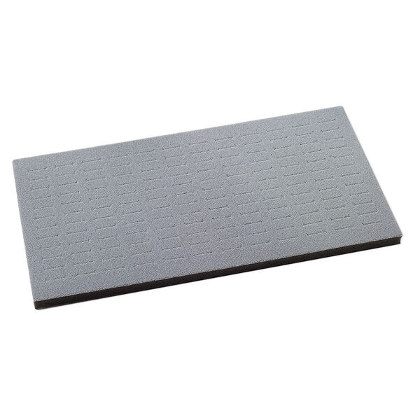 Display insert, ring, foam, grey, 14-1/2 x 7-1/2 x 3/4 inches with 144 slots, fits full standard tray. Sold individually. image number 0