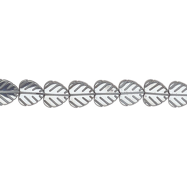 Bead, Hemalyke™ (manmade), 6mm leaf. Sold per 16-inch strand. image number 0