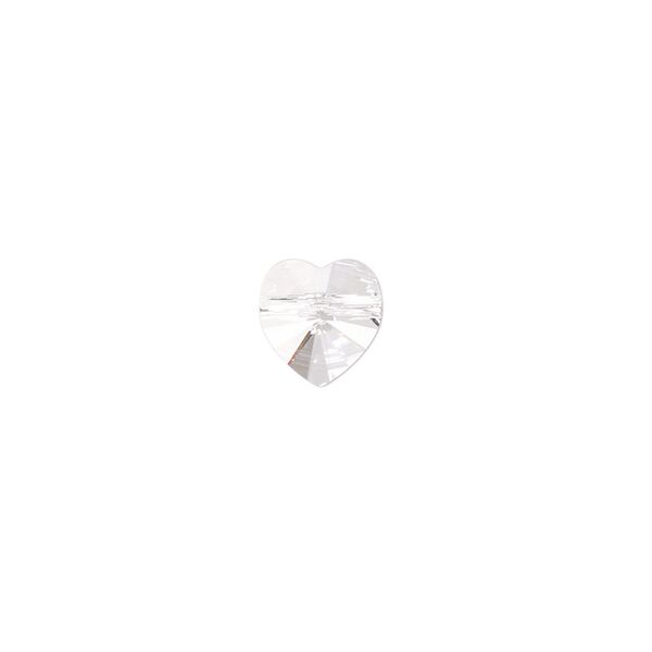 Bead 2pk crystal, Crystal Passions® 8mm heart 5742 image number 0