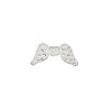 Bead 1pkg1 sterling silver, 19x9mm angel wing, JBB Findings image number 0