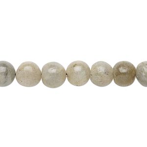 Labradorite 1pkg1, hand-cut round bead natural 13 inch 6-8mm