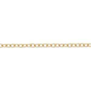 Chain 1pkg1 cable, 2.5mm lightweight, gold-finished brass 5 foot unfinished