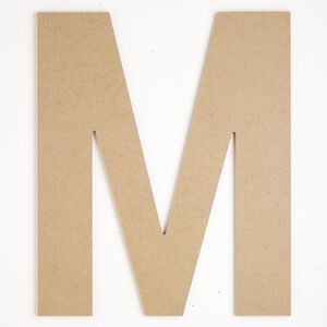 Supply 1pkg1, medium-density fiberboard, tan, 12x10 inch "M".