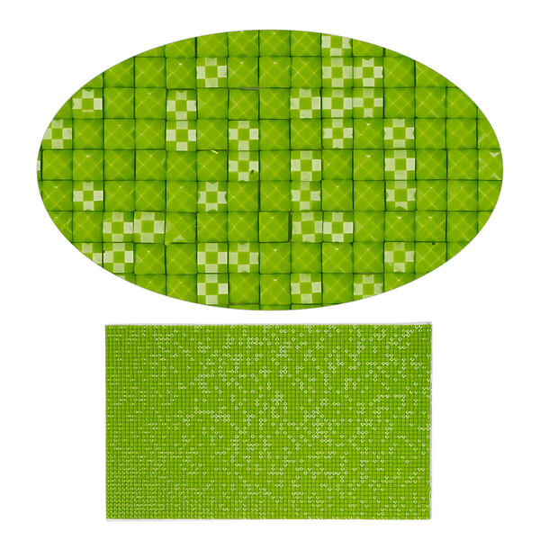 Adhesive sheet, My Style Deco Art™, peel-off, resin and glue, medium green, 8 x 4-3/4 inch rectangle, 1.8mm thick. Sold individually. image number 0