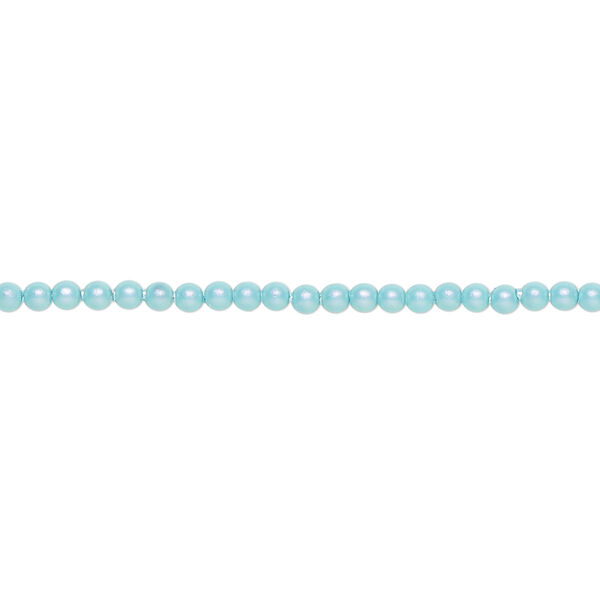 Pearl 1000pk iridescent light turquoise, Swarovski® 2mm round 5810 image number 0