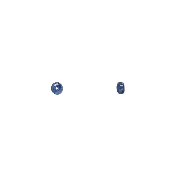 Bead, sapphire (heated), 3x1mm-4x2mm hand-cut rondelle, B- grade, Mohs hardness 9. Sold individually. image number 0