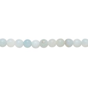 Amazonite 1pkg1, matte round bead natural 8 inch 4mm
