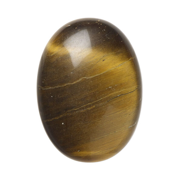 Cabochon, tigereye (natural), 30x22mm calibrated oval, B grade, Mohs hardness 7. Sold individually. image number 0