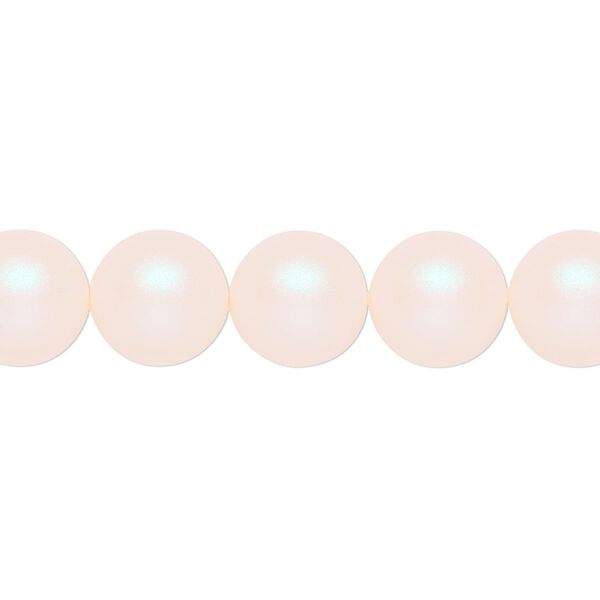Pearl 25pk pearlescent white, Crystal Passions® 10mm round 5810 image number 0