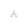 Bail, ice-pick, antiqued sterling silver, 11mm with rope design, 3.5mm grip length. Sold individually. image number 0