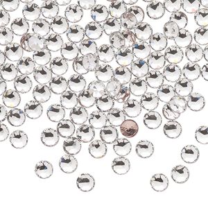 Round stone 144pk crystal foil back, Crystal Passions® hotfix 4mm light round PP31 1098