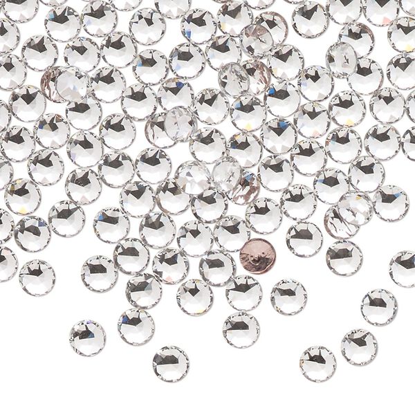 Round stone 144pk crystal foil back, Crystal Passions® hotfix 4mm light round PP31 1098 image number 0
