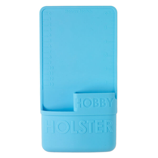 Hobby Holster®, silicone, turquoise blue, 10-1/4 x 5-1/2 inches with 3x2-1/4 inch and 4x2-3/4 inch pocket. Sold individually. image number 0