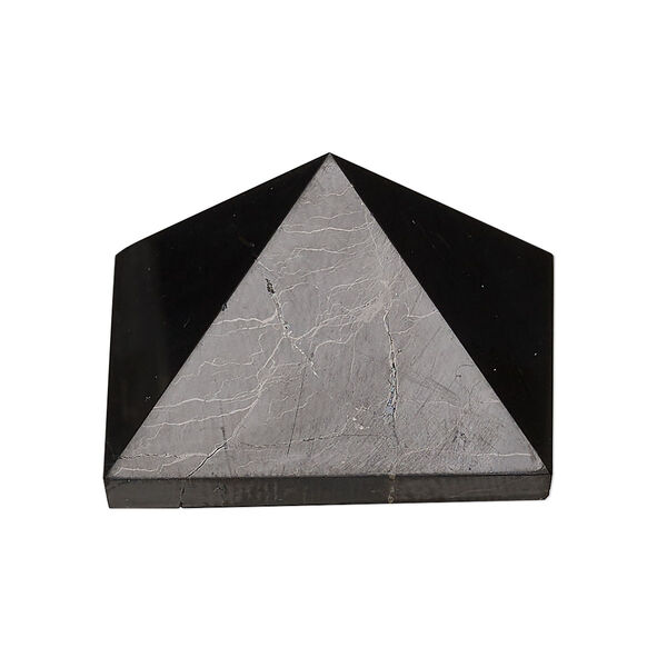 Gift, shungite (natural), 33x33x22mm pyramid, Mohs hardness 3-1/2 to 4. Sold individually. image number 0