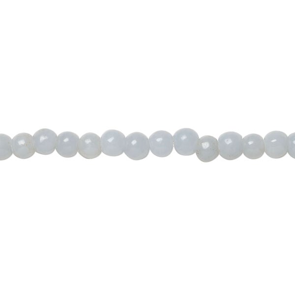 Angelite 1pkg1, round bead, 15.5-16 inch 4mm image number 0