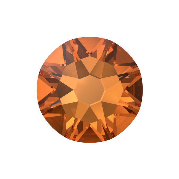 Flat back 1pkg144 dark orange (HICT) foil back, Crystal Passions® 3-3.2mm rose round SS12 2088 image number 0