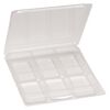 Box, plastic, clear, 7.5 x 5.5 x 1-inch clamshell blister. Sold per pkg of 10. image number 1