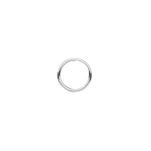Jump ring, sterling silver, 10mm soldered round, 8.3mm inside diameter, 20 gauge. Sold per pkg of 10.