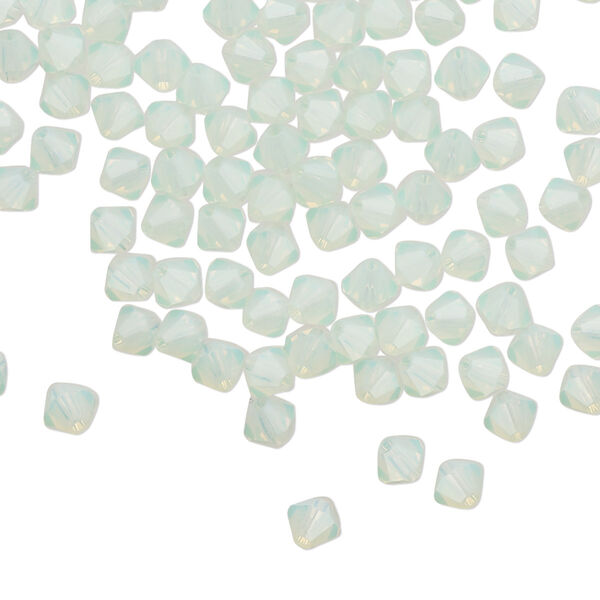 Bead 720pk chrysolite opal, Preciosa Czech crystal 4mm bicone image number 0