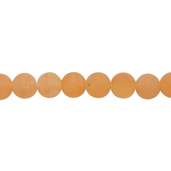 Bead 1pkg1 red aventurine, 6mm matte round B grade, 8 inch natural image number 0