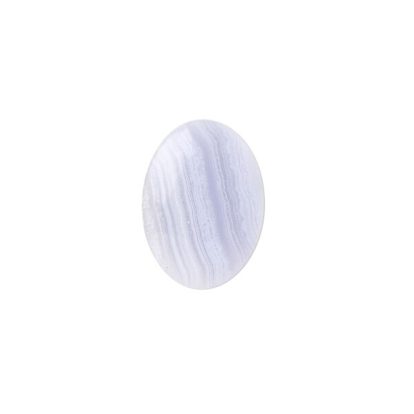 Cabochon, blue lace agate (natural), 18x13mm calibrated oval, B grade, Mohs hardness 6-1/2 to 7. Sold per pkg of 2. image number 0