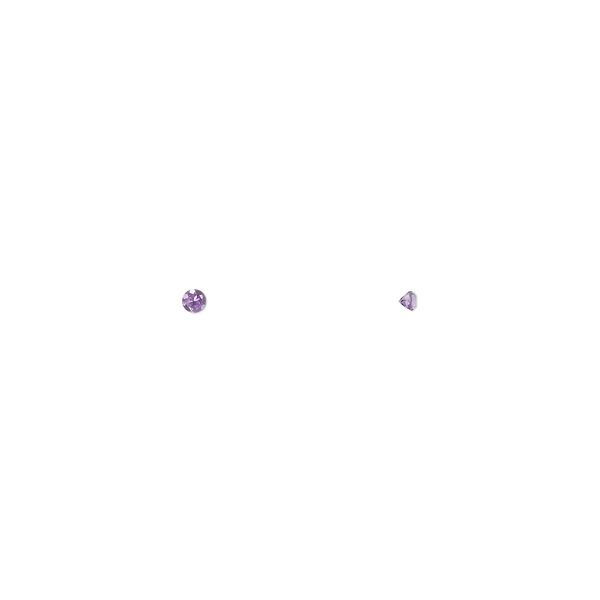 Amethyst 1pkg4, hand-cut faceted round gem natural 1.5mm image number 0