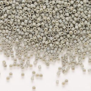Seed bead, Delica®, glass, pkg/50g, #11 round, opaque matte glazed cactus (DB-2282).