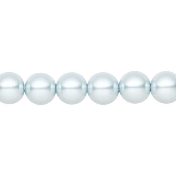 Pearl 25pk light blue, Preciosa Czech crystal 8mm round image number 0