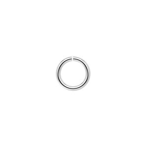 Jump ring, sterling silver, 10mm round, 7.4mm inside diameter, 16 gauge. Sold per pkg of 20.