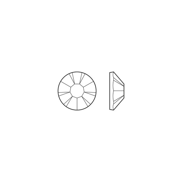 Flat back 1pkg144 vivid Siam foil back, Preciosa MAXIMA Czech crystal rhinestone, 3.8-4.0mm chaton rose round SS16 image number 1