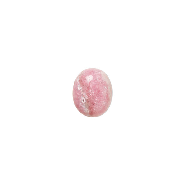 Cabochon, rhodochrosite (natural), 10x8mm calibrated oval, B grade, Mohs hardness 3-1/2 to 4-1/2. Sold per pkg of 2. image number 0