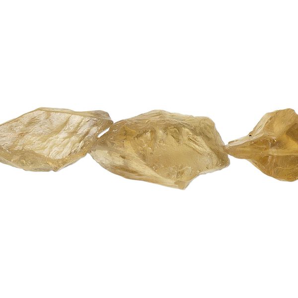 Golden quartz 1pkg5, rough nugget bead medium image number 0