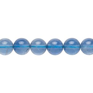 Blue fluorite 1pkg1, round bead natural 8 inch 8mm