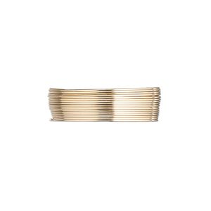 Wire, 12Kt gold-filled, full-hard, round, 26 gauge. Sold per pkg of 5 feet.