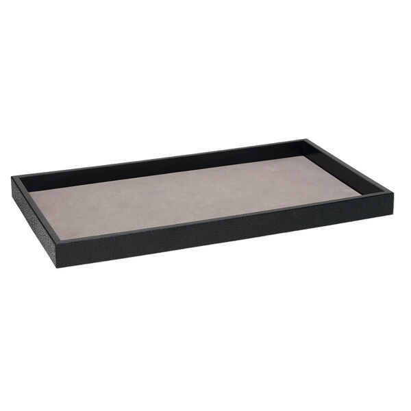 Display tray, plastic, black, 14-3/4 x 8-3/8 x 1 inches. Sold individually. image number 0