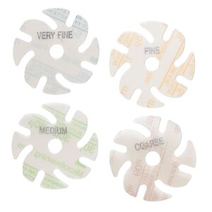 Abrasive disc, Ninja™ 3M™ Microfinishing, plastic, multicolored, 280-2000 grit, 3-inch replacement abrasive disc for Jooltool™. Sold per pkg of 12.
