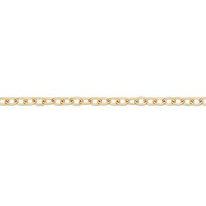 Chain, rose gold-finished brass, 2.5mm lightweight cable. Sold per 50-foot section.