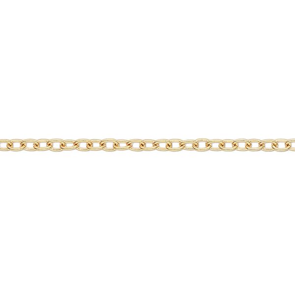 Chain, rose gold-finished brass, 2.5mm lightweight cable. Sold per 50-foot section. image number 0