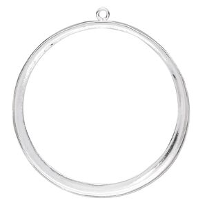 Focal, fine silver, 39mm round with open back and 38mm round setting. Sold individually.