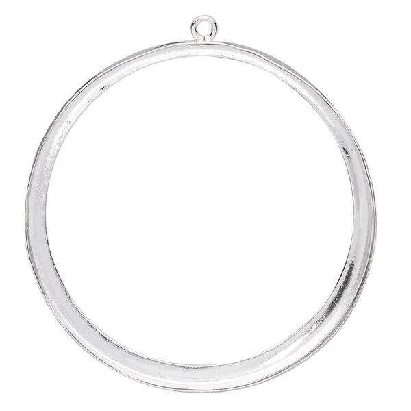 Focal, fine silver, 39mm round with open back and 38mm round setting. Sold individually. image number 0