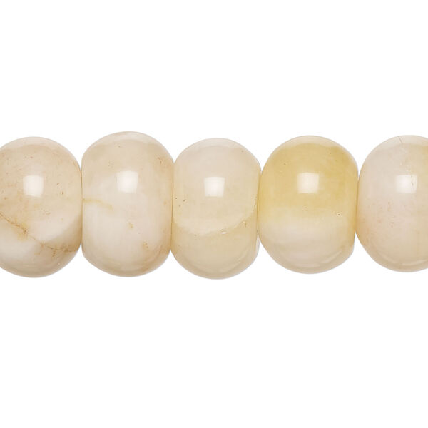 Golden "jade" 1pkg1, rondelle bead natural, 15 inch 14x9mm-15x10mm pale to light image number 0