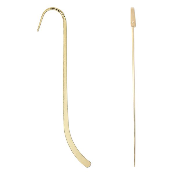 Bookmark, gold-plated steel, 5-inches long. Sold per pkg of 2. image number 0