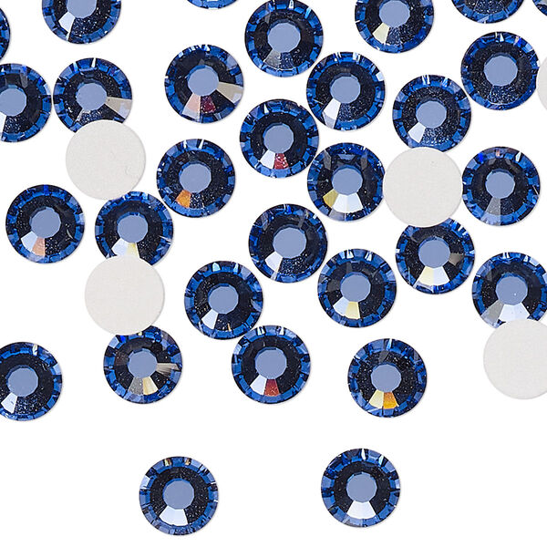 Flat back 288pk blue violet foil back, Preciosa MAXIMA Czech crystal rhinestone 6.32-6.5mm chaton rose round SS30 image number 0