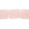Rose quartz 1pkg1, flat rectangle bead natural, 15 inch 18x14mm-20x15mm image number 0